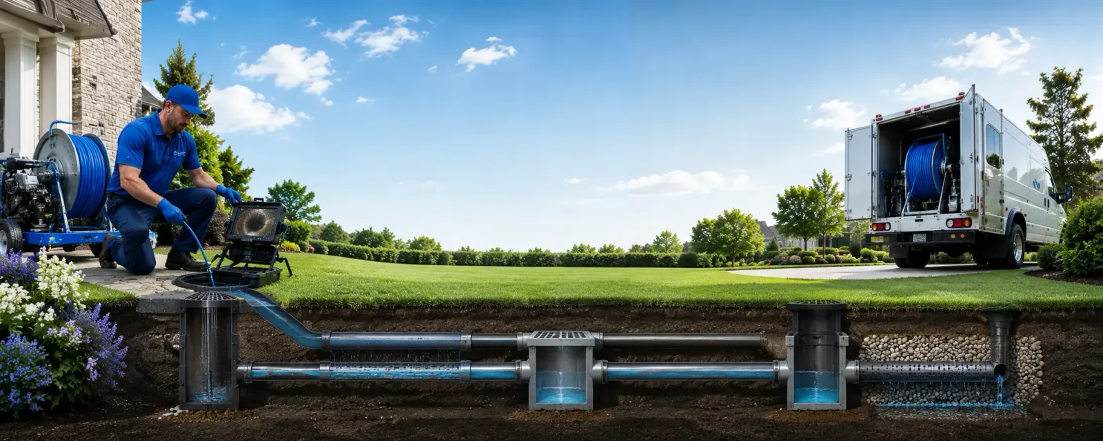 Outdoor drain cleaning information for Hume, VA